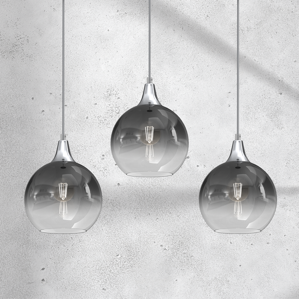 Lampa wisząca MONTE SILVER, MLP8322, srebrna, 3x60W E27