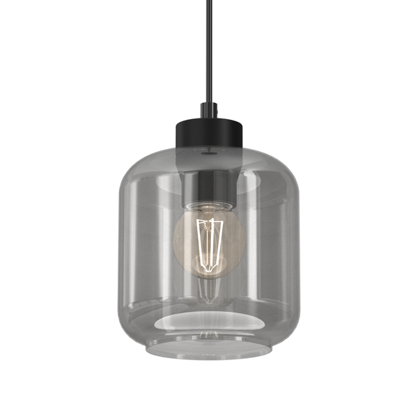Lampa wisząca SOMBRA SMOKED, MLP8373, czarny/dymiony, 1x60W E27