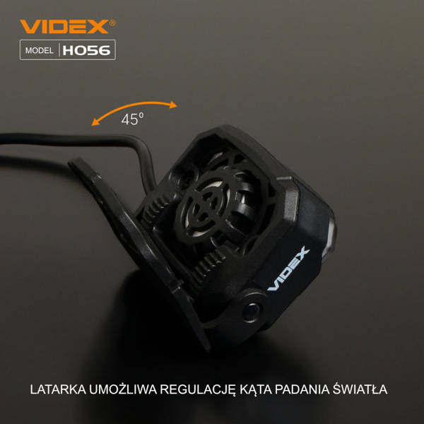 Latarka czołowa LED 20W IP65 6500K światło czerwone akumulator | czarny