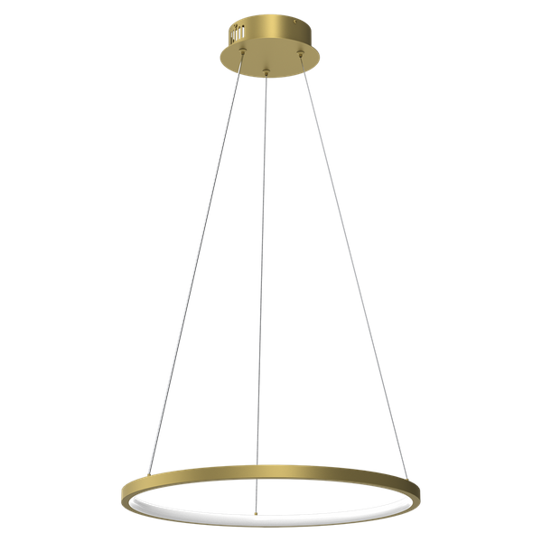 Nowoczesna lampa wisząca ROTONDA GOLD 27W LED | Złota 