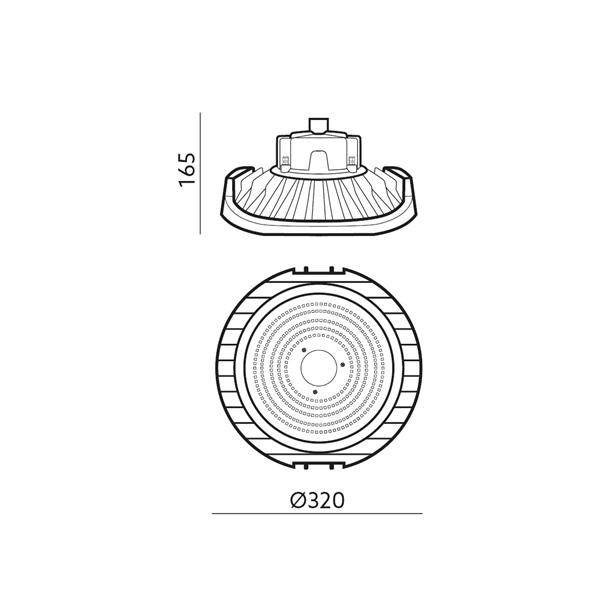 Oprawa LED NINA HIGH BAY 200W 110° 4000K IP65