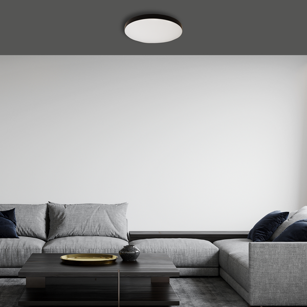 Plafon MAYA, ML7789, czarny/biały, Ø330 mm, 15W LED, IP44