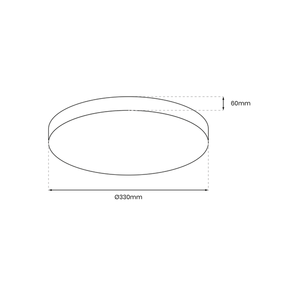 Plafon MAYA, ML7789, czarny/biały, Ø330 mm, 15W LED, IP44