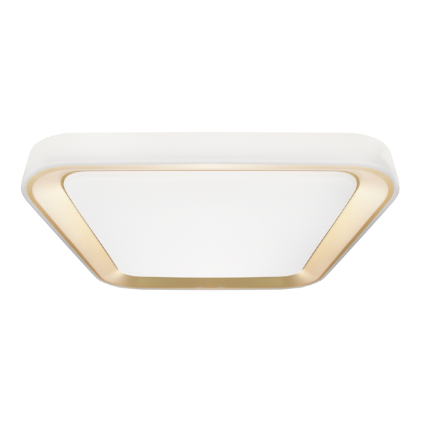 Plafon QUADRO GOLD, ML7933, biały/złoty, 66W LED