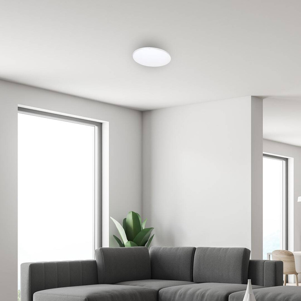 Plafon SIENA, ML262, biały/chrom, 25W LED, Ø350 mm + pilot