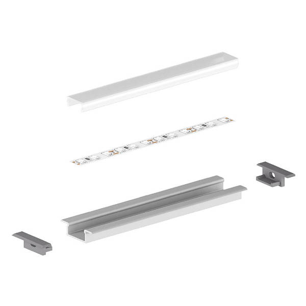 Profil LED P6-2 wpuszczany 200cm szer. 13mm | osłonka C13 | biały