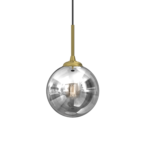 Stylowa lampa wisząca REFLEX fi 17 MLP8413, czarny/złoty, 1x40W E14