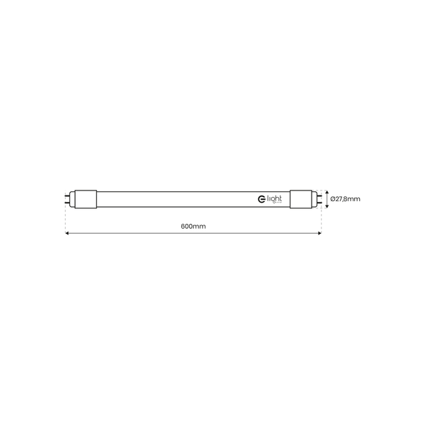 Świetlówka T8 LED, EK8239, 9W, 850lm, 3000K, 60cm